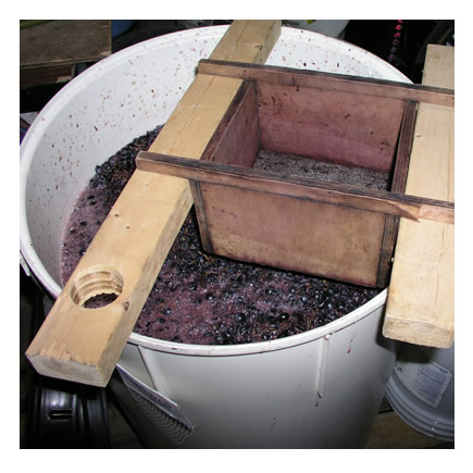 Crushing Wine Grapes